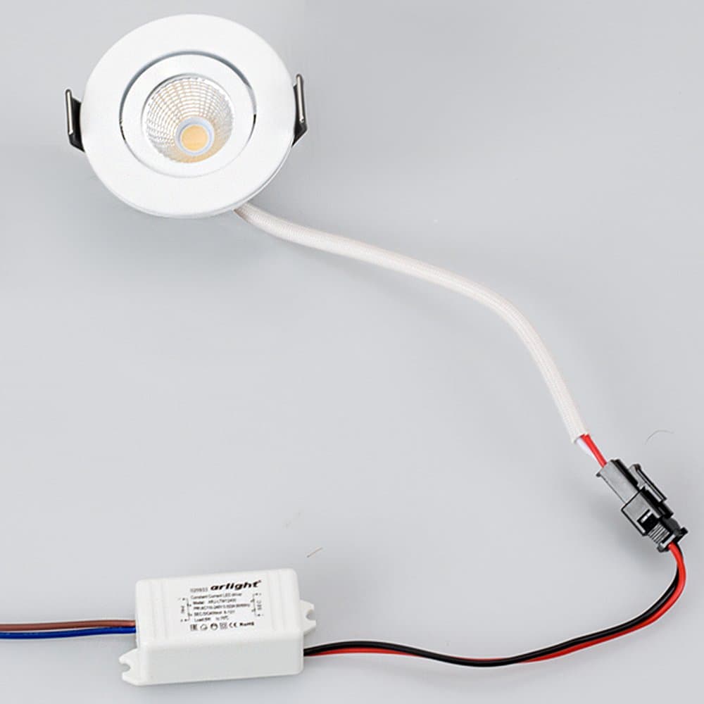 Arlight Светодиодный светильник LTM-R50WH 5W Warm White 25deg (IP40 Металл, 3 года) 020756 — миниатюра 2