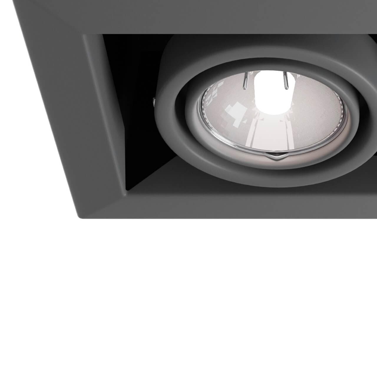 Maytoni DownLight Metal Серый Встроенный светильник 2xGU10 50W DL008-2-02-S — миниатюра 11