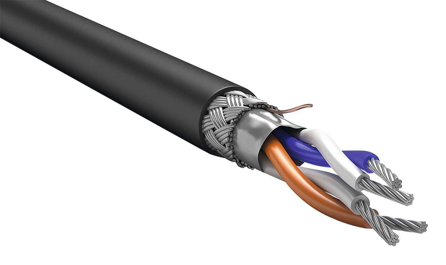 ITK Кабель RS-485 1х2х0,78 нг(А)-HF черный (200м) RC3-RS485-01-SF-4209