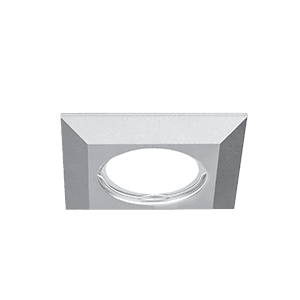 Gauss Светильник Aluminium Gu5.3 1/30 квадрат, матовый алюминий AL007