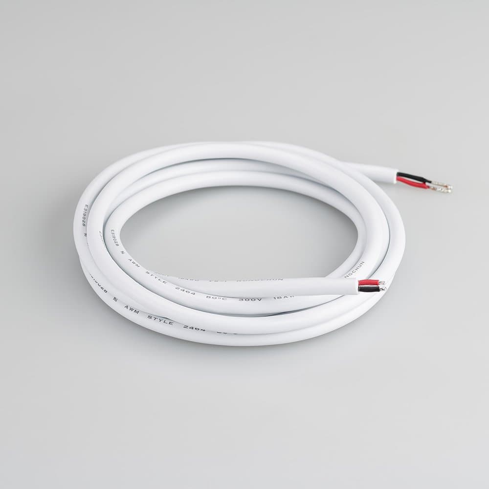 Arlight Провод питания ARL-MOONLIGHT-20AWG-2W-D4.5-CU-2000 White (Закрытый) 025549