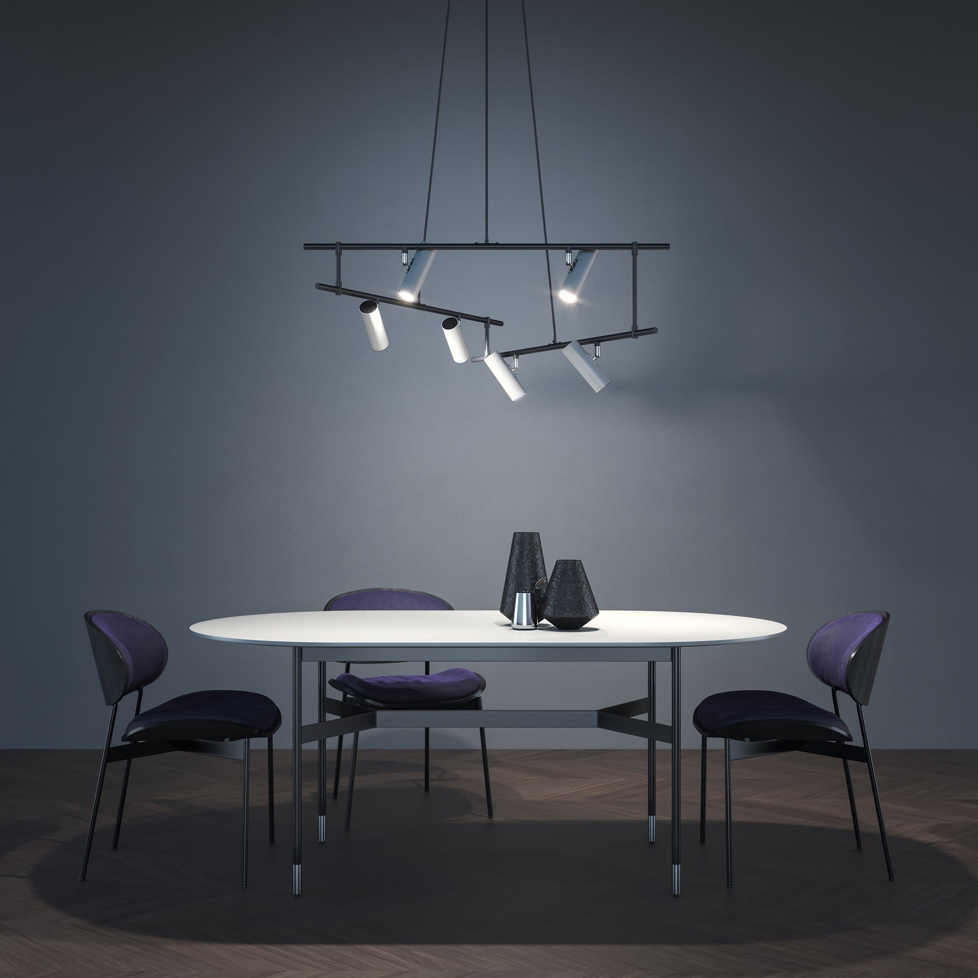 Maytoni Technical Черно-белый Светильник подвесной MOD128PL-06WB — миниатюра 3