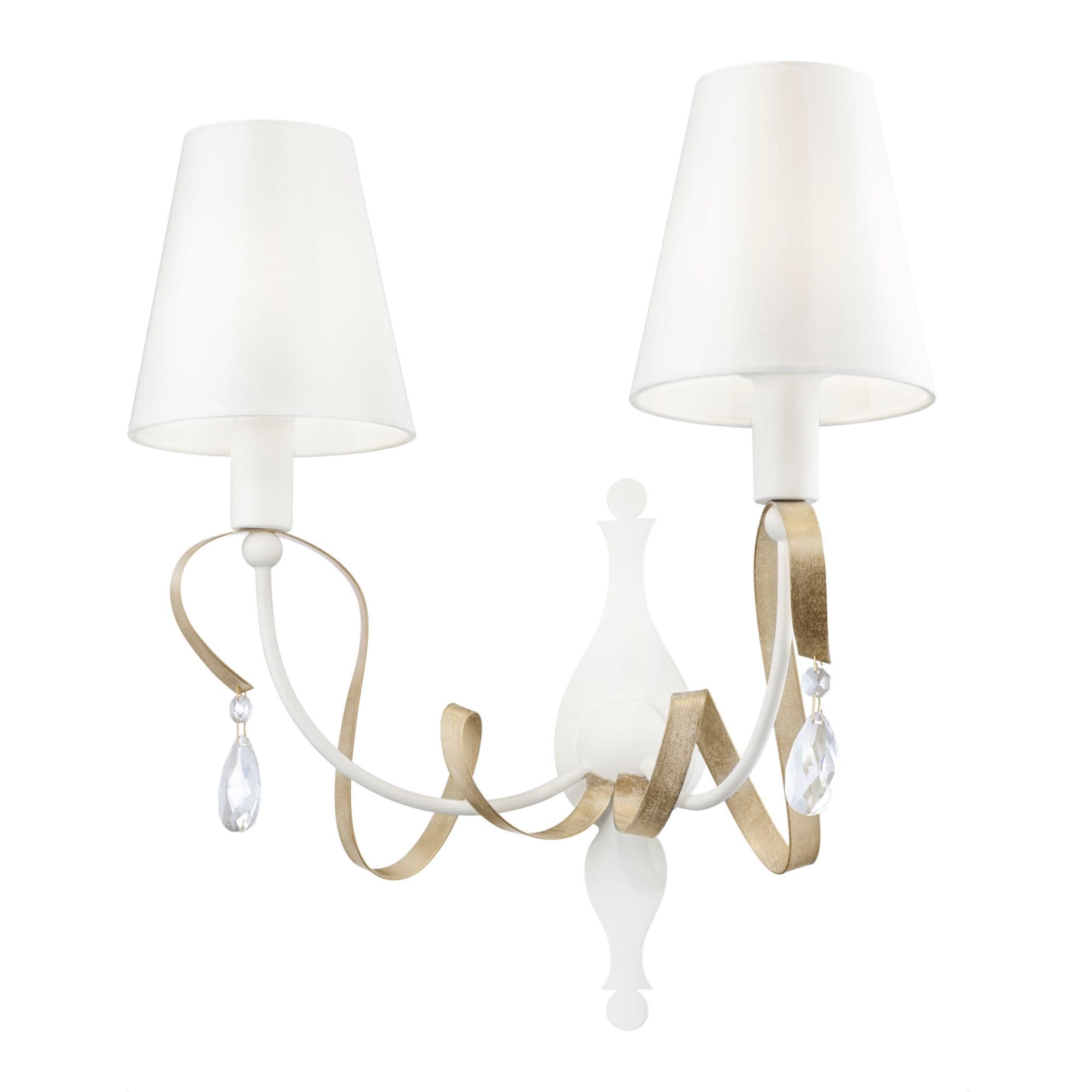 Maytoni Elegant Intreccio Белый с Золотом Бра 2xE14 40W ARM010-02-W — миниатюра 4