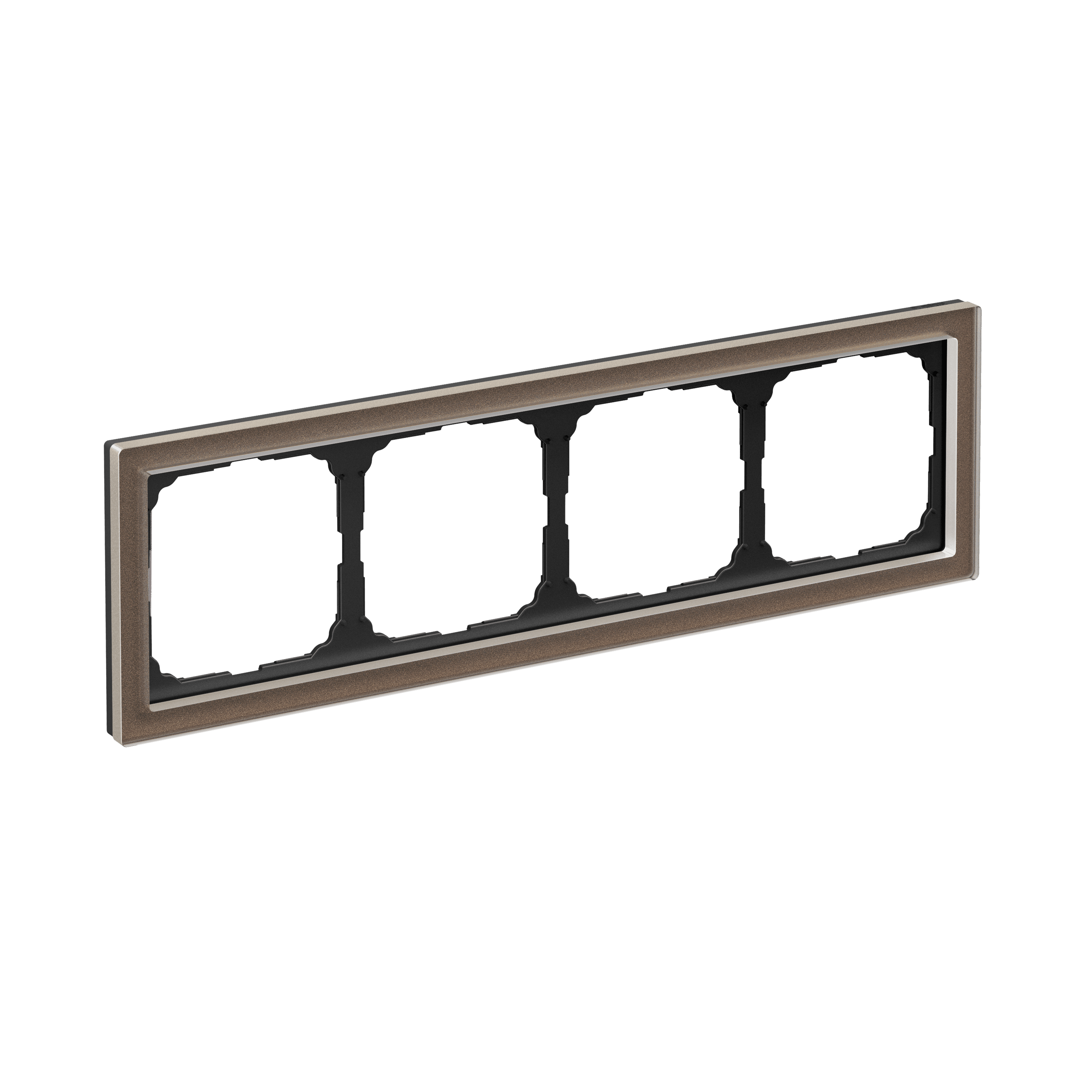 Systeme Electric ArtGallery Pure Органическое стекло Мокко Рамка 4-ая — миниатюра 6