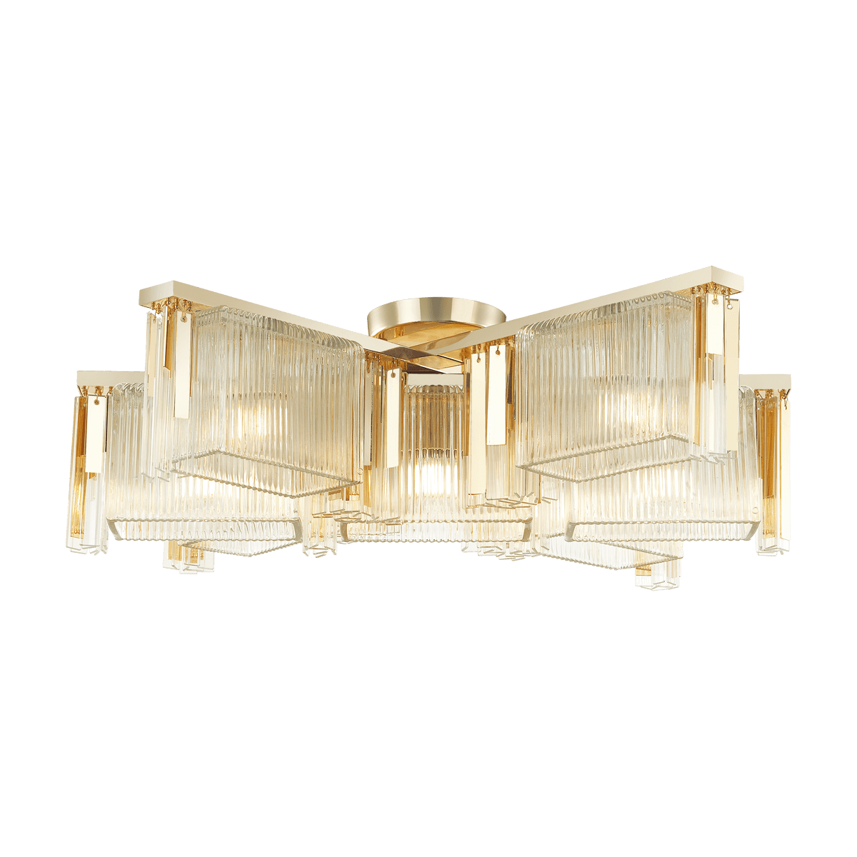 Odeon Light 4877/7C HALL ODL_EX22 59 золотой/прозрачный/стекло Люстра потолочная E14 7*40W GATSBY — миниатюра 2