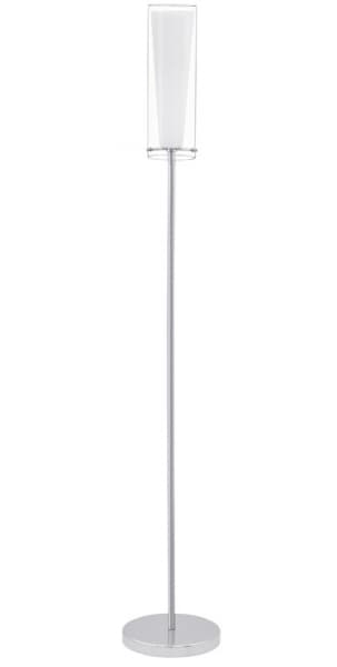 Eglo Торшер PINTO, 1X60W (E27), L905, сталь, хром/ опал. стекло, прозр., бел. 89836 — миниатюра 1