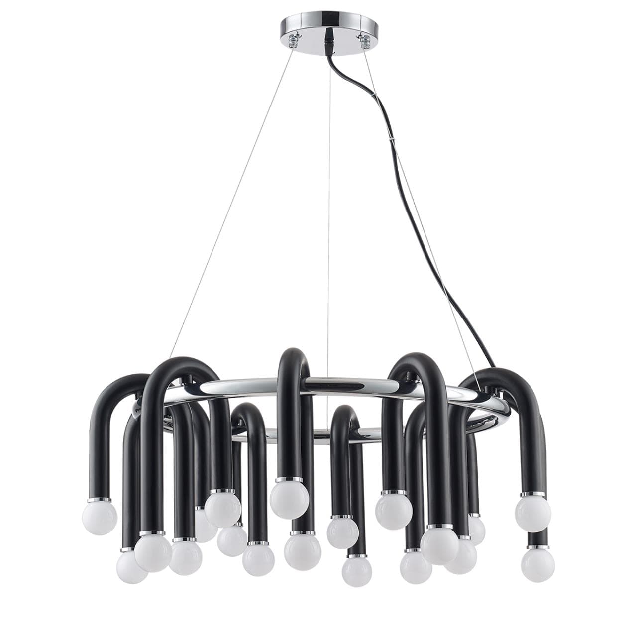 Lumion 5699/20 MODERNI LN23 119 чёрный, хром Люстра E14 20*60W 220V CASPIAN