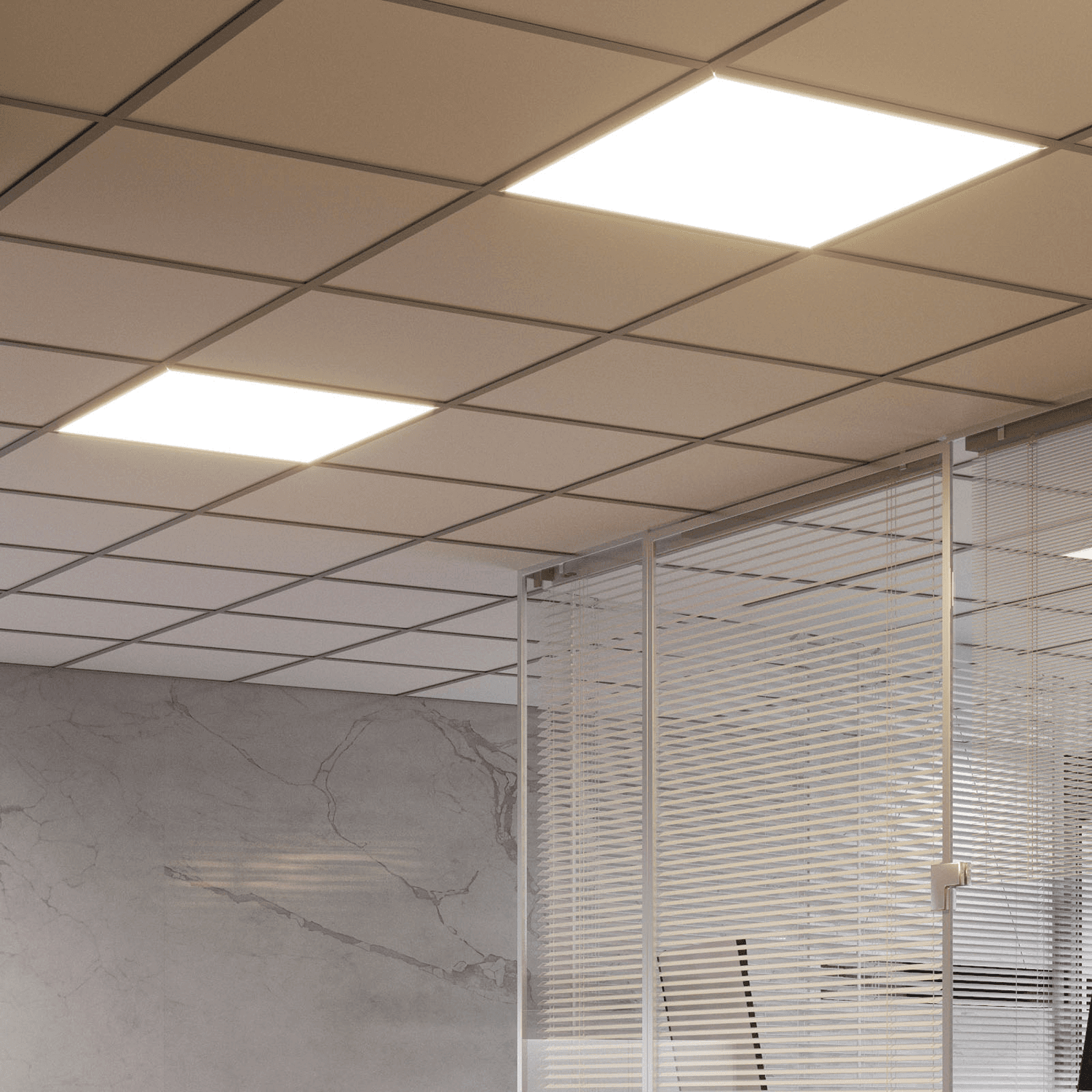 Gauss Светильник офисный MiR 35W 3000lm 4000K IP40 595*595*50мм опал с БАП LED G1-A0-00070-01GA2-2003540 — миниатюра 4