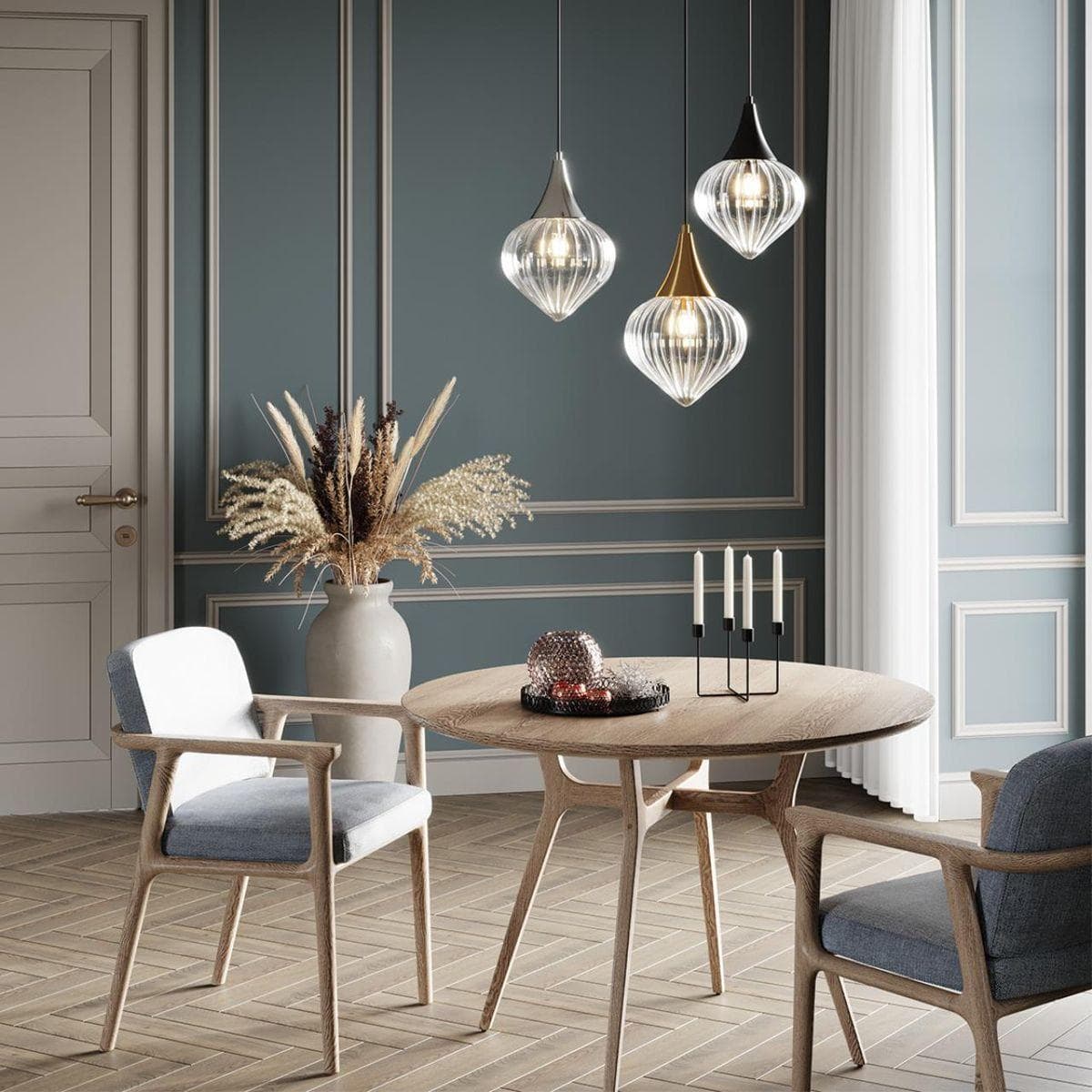 Odeon Light 4951/1 PENDANT ODL22 241 черный/прозрачный/стекло Подвес E27 1*60W KESTA — миниатюра 5