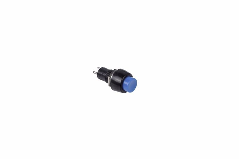 Выключатель-кнопка 250V 1А (2с) (ON)-OFF Б/Фикс синяя Micro Rexant 36-3081