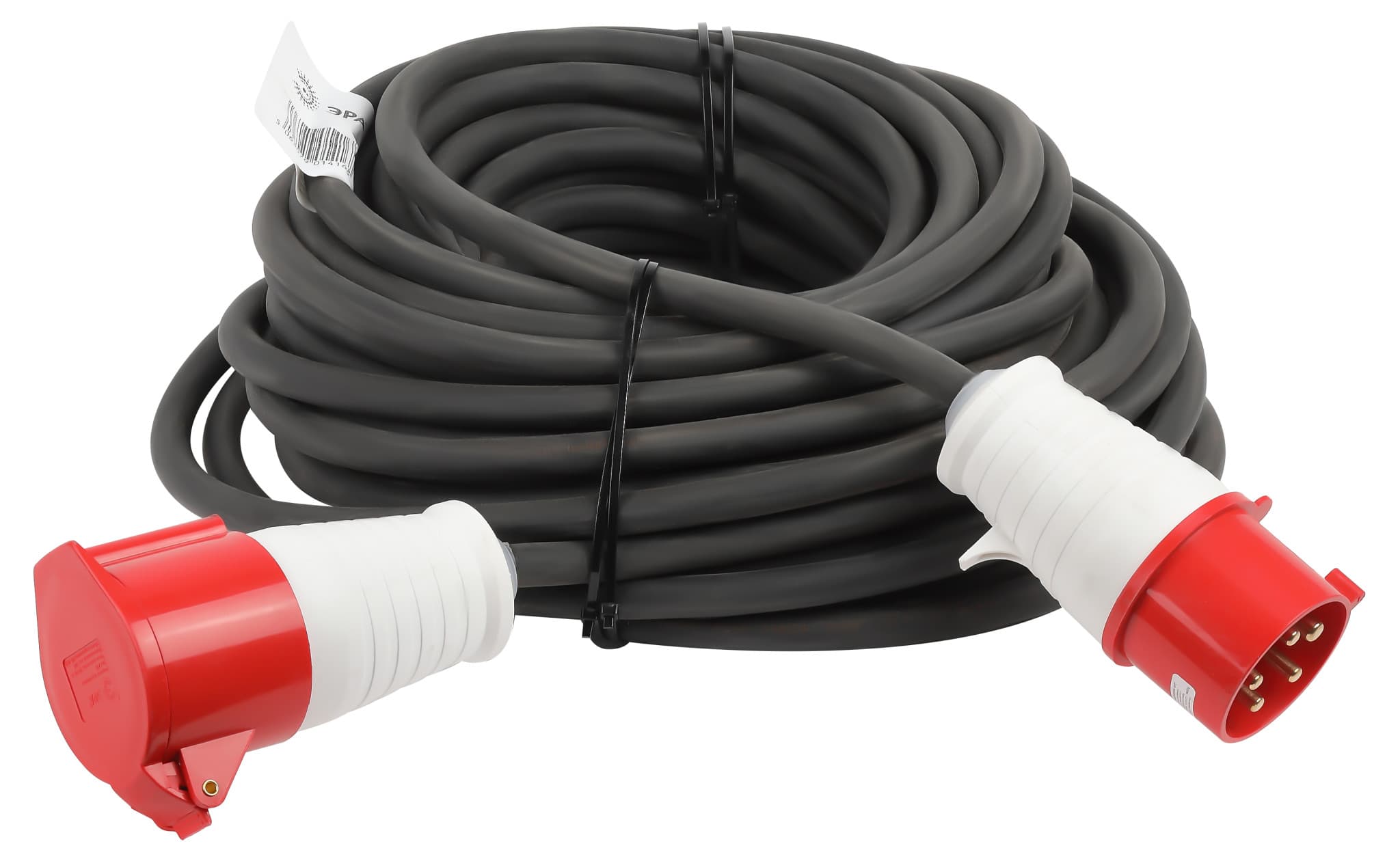 ЭРА Удлинитель силовой ЭРА IND380-U-1e-5x4-50m-IP44 на 380В в бухте 1 розетка CEE 5P 50м КГ 5х4 32A IP44