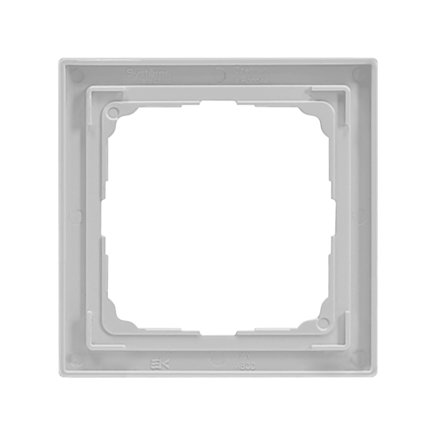 Systeme Electric ArtGallery Pure Органическое стекло Белый Рамка 1-ая — миниатюра 2