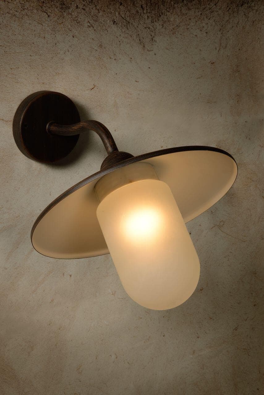 Lucide Aruba Растика Металл Настенный светильник E27 14W 11870/01/97 — миниатюра 3