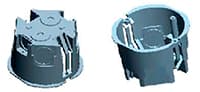SPL Коробка установочная однопостовая для г/к пластиковыми лапками D- SPL -65 мм H- SPL -45 мм IP30 (SPL - KMS 003) — миниатюра 3
