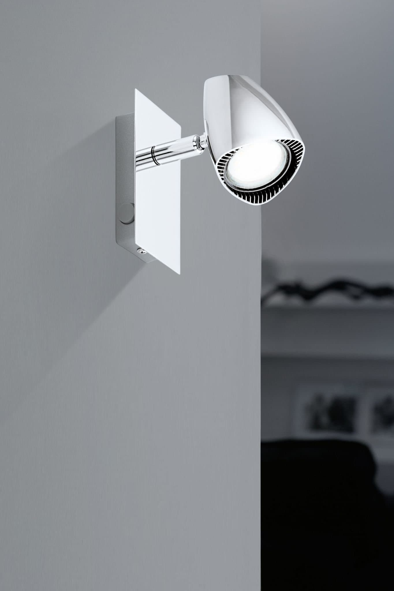 Eglo Спот LED CORBERA, 1х3W (GU10), сталь/пластик, хром 93672 — миниатюра 2