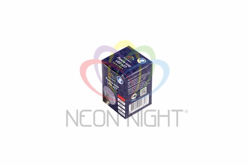 NEON-NIGHT Лампа шар e27 6 LED Ø45мм - красная, прозрачная колба, эффект лампы накаливания 405-122 — миниатюра 2