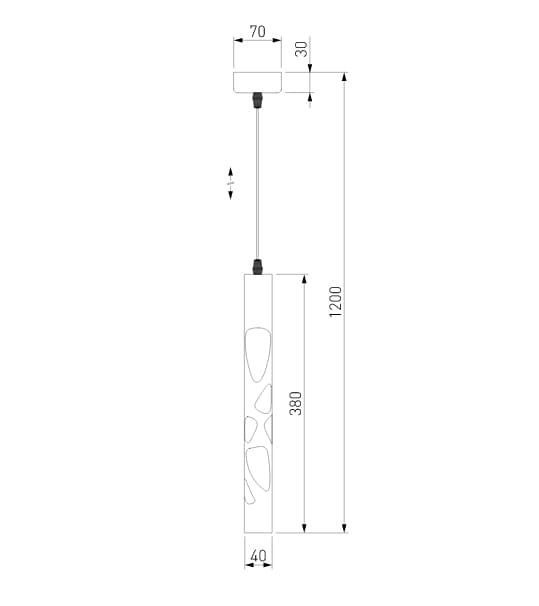 Elektrostandard DLR037 12W 4200K / Подвесной светодиодный светильник кофейный a044558 — миниатюра 3