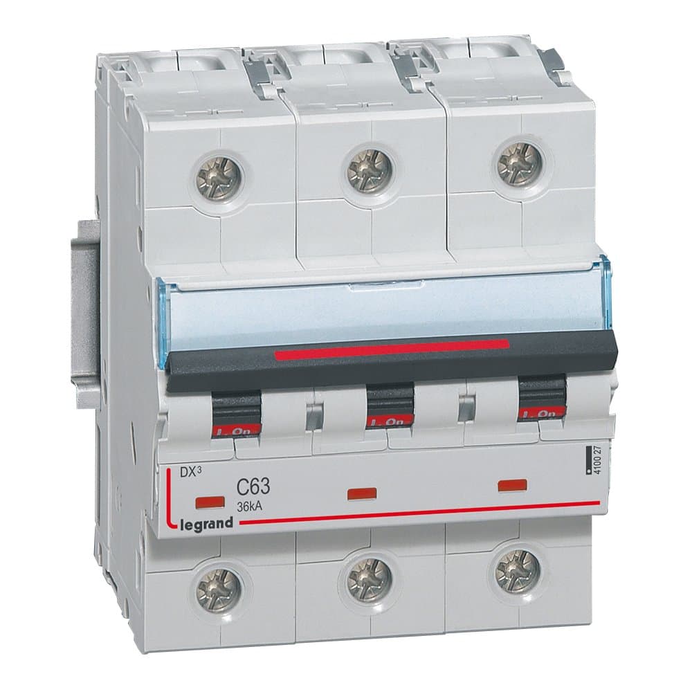 Legrand DX3 Автоматический выключатель 3P 63A (C) 36kA 410027