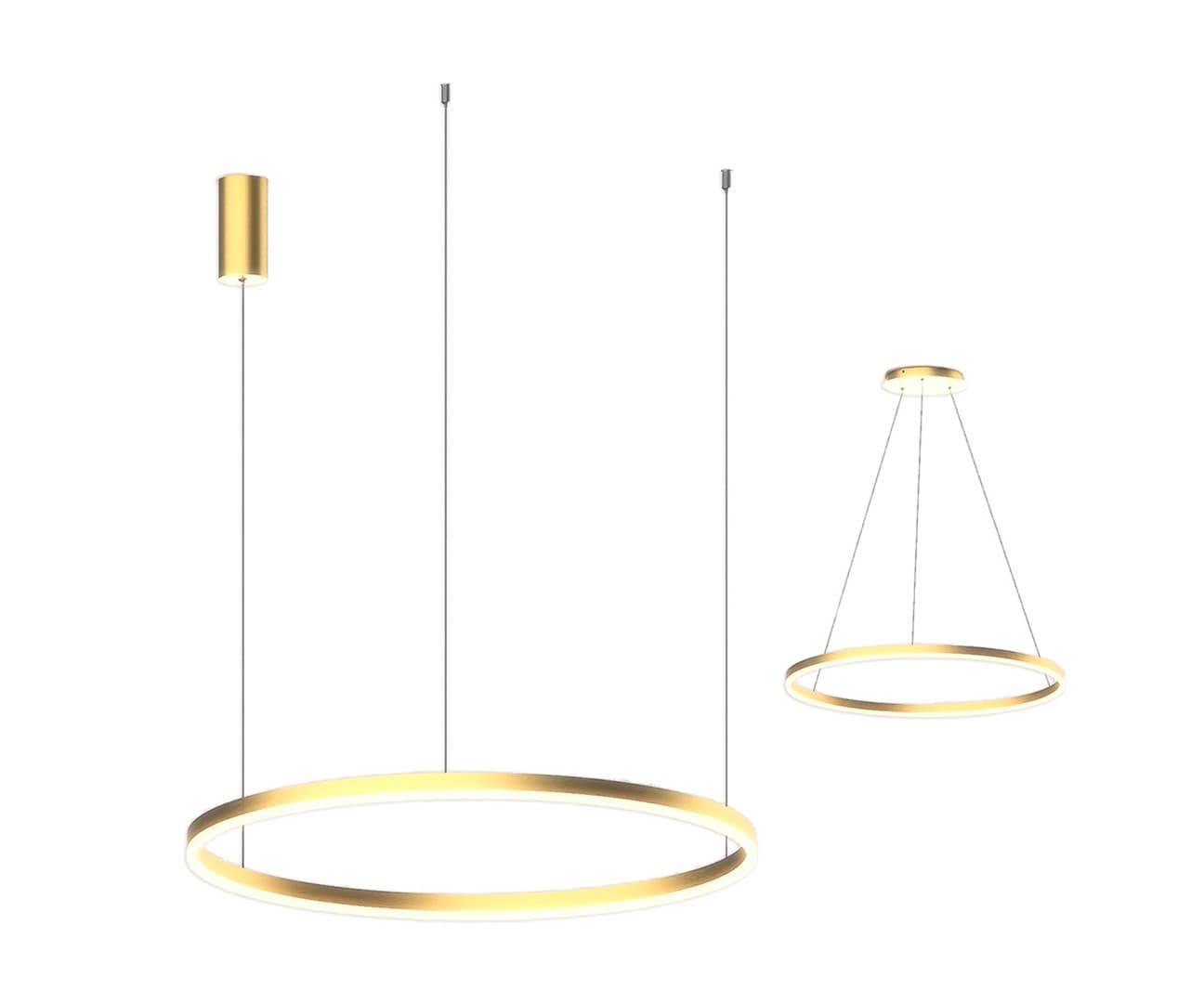 Kink Light 08228,36A(3000K) Подвес Тор латунь d100 h150 Led 64W (3000K)