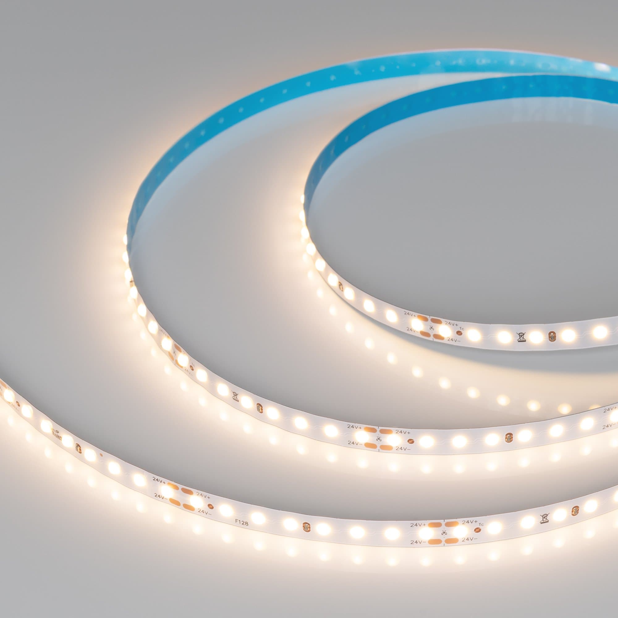 Arlight Лента COB-X128-8mm 24V Warm3000 (9.6 W/m, IP20, DOT, 5m) (Открытый) 036838 — миниатюра 4