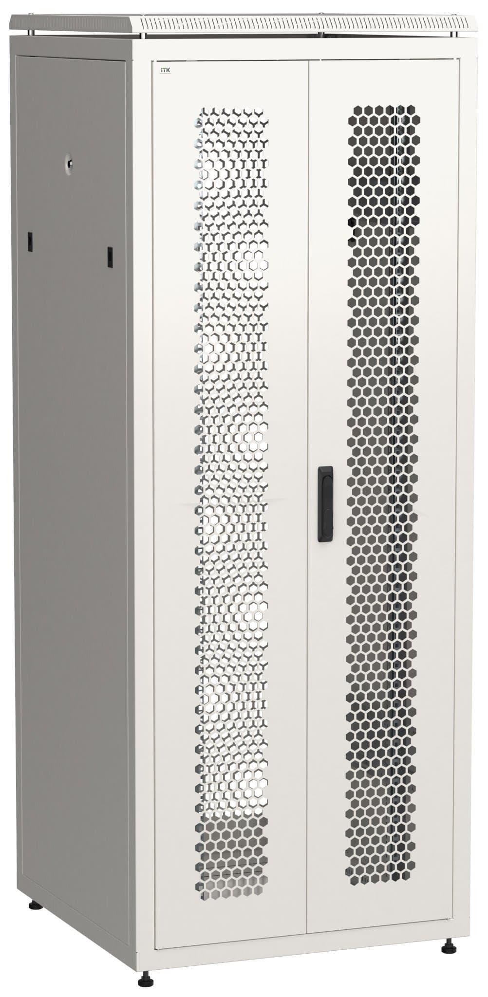 IEK LINEA N ITK 42U 800х800мм распашная перфорированная дверь, задняя перфорированная серый LN35-42U88-2PP