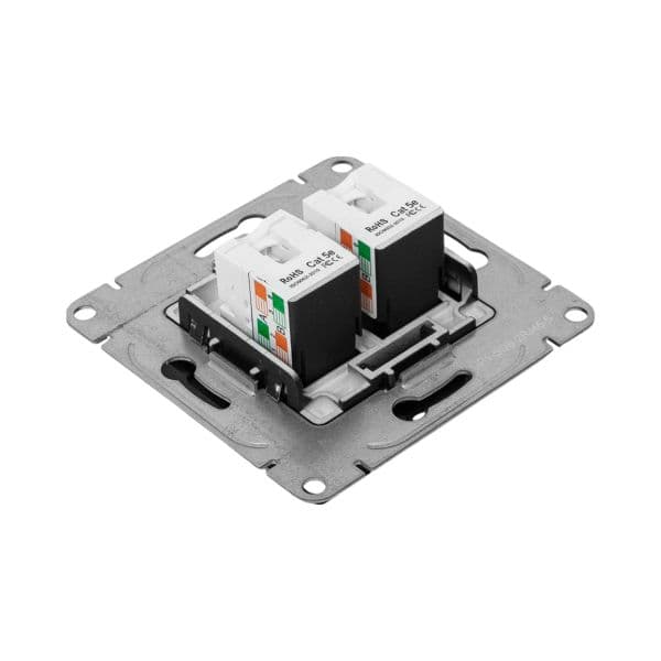 EKF Механизм розетки RJ45 - 2шт, (cat5), чёрный Эпика — миниатюра 10