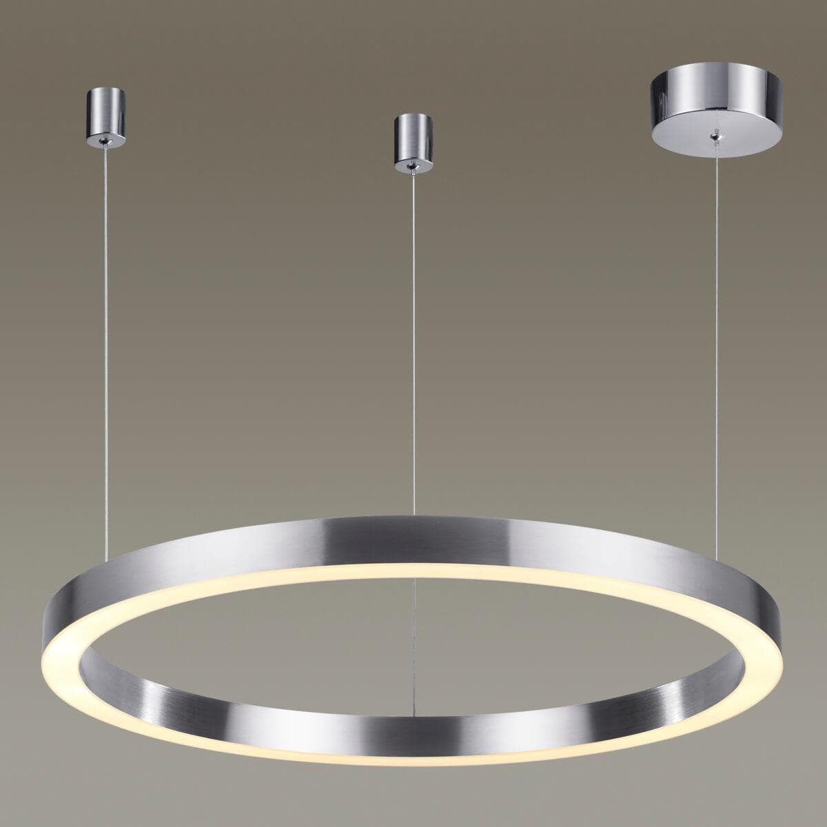 Odeon Light 4244/45L L-VISION ODL21 029 мат никель/металл Подвесной светильник IP20 LED 45W 1798Лм 4000K BRIZZI — миниатюра 3