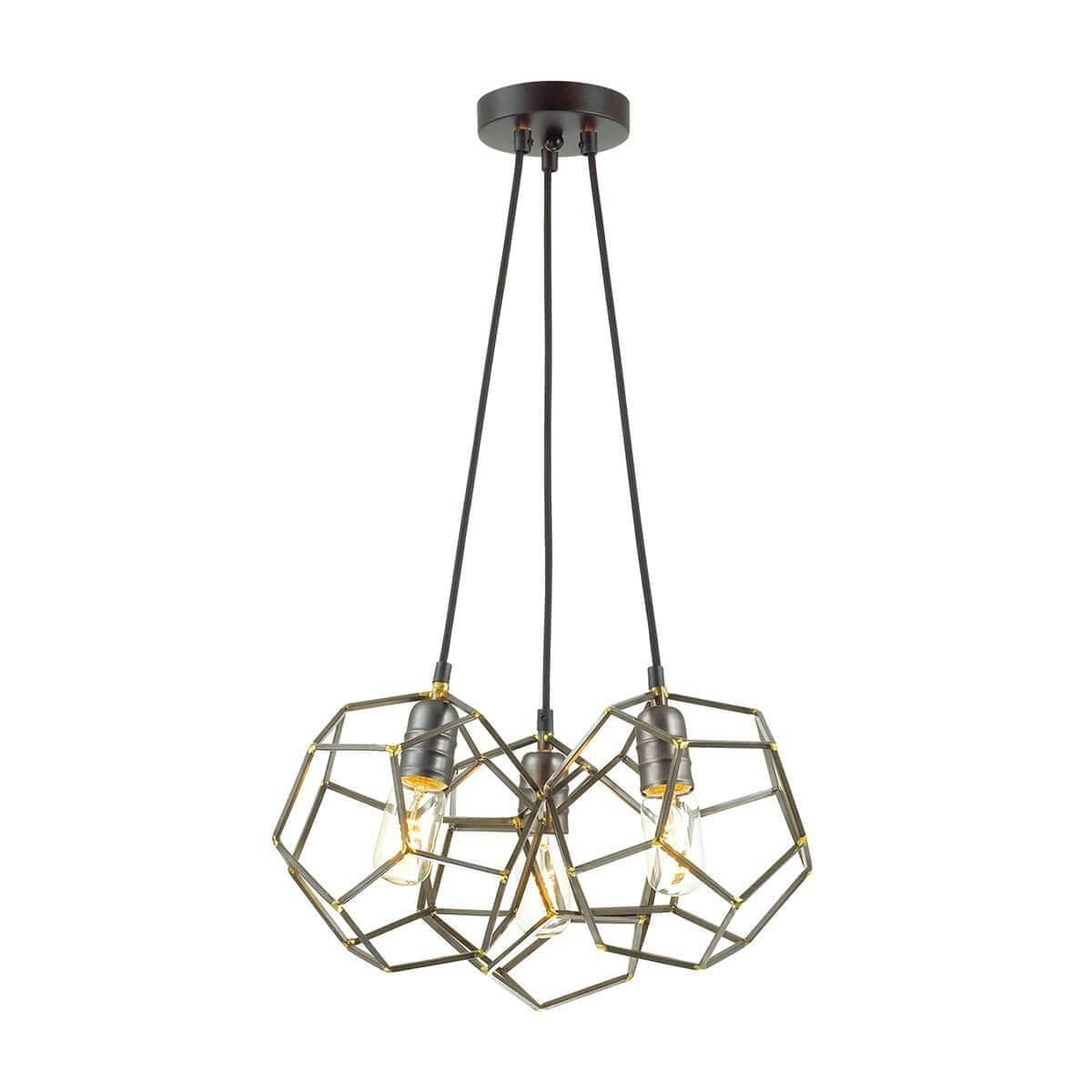 Lumion 3739/3 LN19 140 коричневый Люстра E27 3*60W 220V ERVIN — миниатюра 1