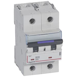 Legrand DX3 Автоматический выключатель 50кА 20А 2P B 410099 — миниатюра 2