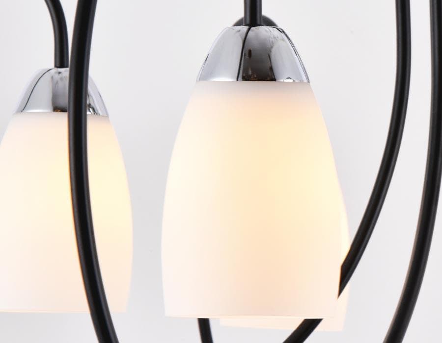 Ambrella Потолочная люстра TR3121/6 BK/CH черный/хром E27 max 40W D850*480 — миниатюра 2