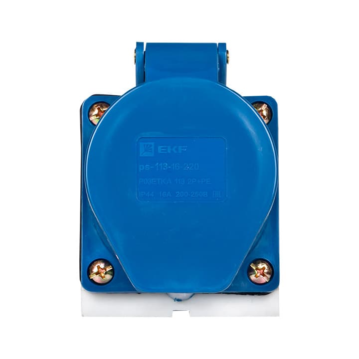 EKF PROxima Розетка стационарная наружная 113 2Р+РЕ 16А 220В IP44 — миниатюра 3