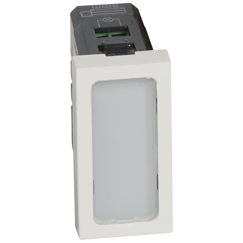 Legrand Mosaic Одинарная лампочка подсветки 230 В - 1 модуль - белая 078501
