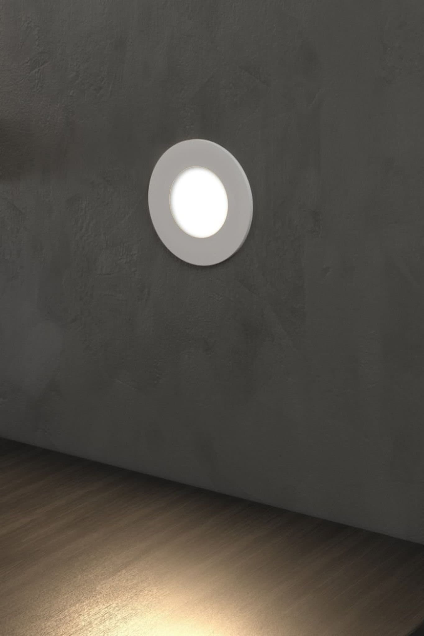 Eglo Светильник LED встраиваемый PINEDA, 1х12W(LED), Ø102, IP44/IP20, пластик, белый 95887 — миниатюра 2