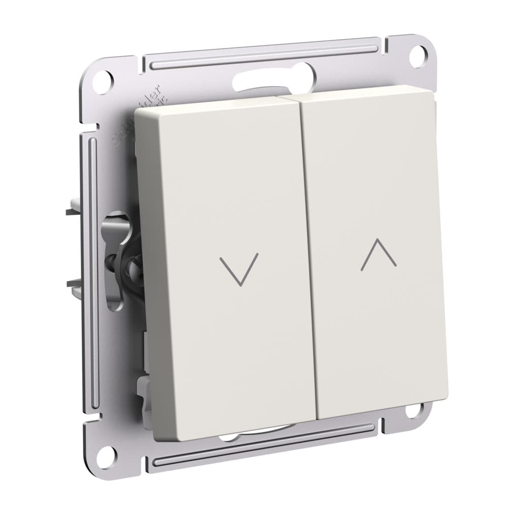 Systeme Electric AtlasDesign Бежевый Выключатель 2-клавишный жалюзи, 10А, механизм