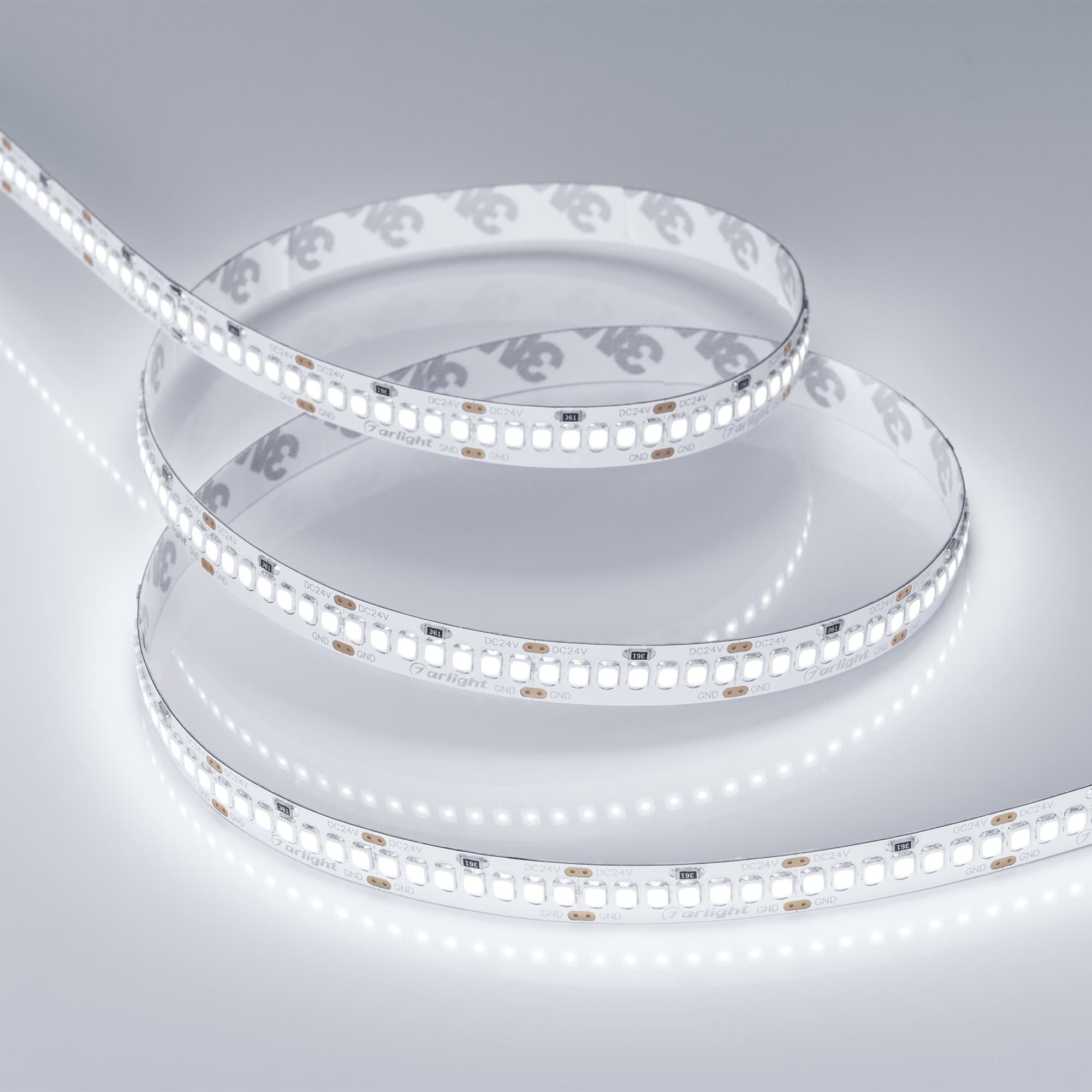 Arlight Светодиодная лента RT 2-5000 24V White6000 10mm (2835, 252 LED/m, LUX) (10 Вт/м, IP20) 022648 — миниатюра 2