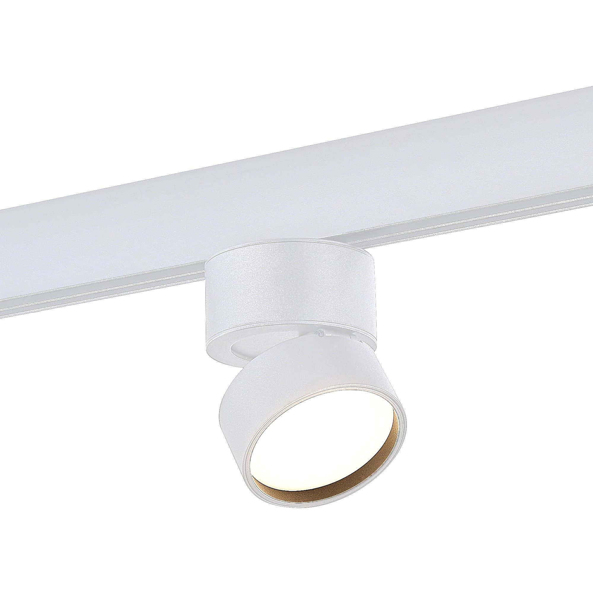 ST LUCE ST809.536.09 Магнитный трековый светильник Белый LED 1*9W 3000K 550Lm Ra>90 120° IP20 D85xH126 48VV