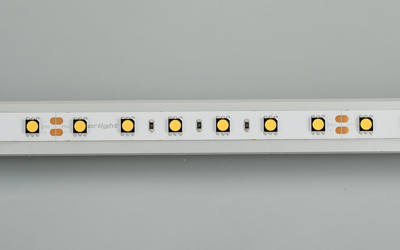 Arlight Светодиодная лента RT-B60-10mm 24V Warm3000 CRI98 (14.4 W/m, IP20, 5060, 5m) (Открытый) 021421(2) — миниатюра 2
