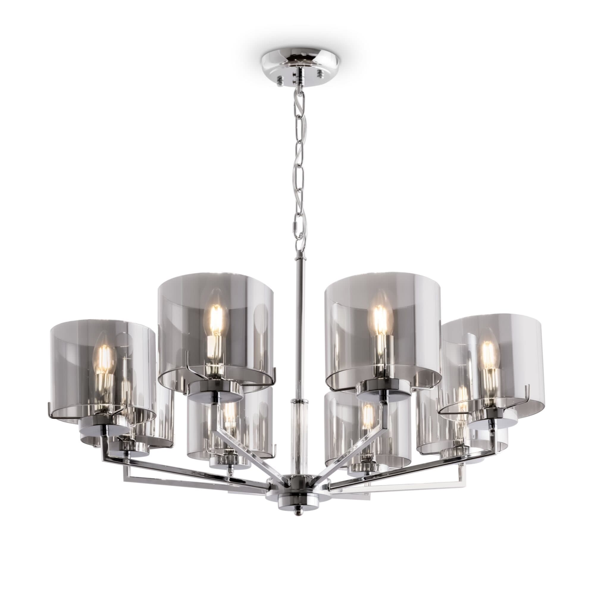 Freya Modern Karen Хром Люстра FR5096PL-08CH — миниатюра 2