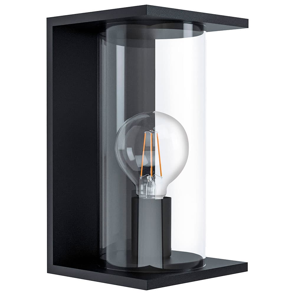 Eglo 98713 Уличный светильник настенный CASCINETTA, 1х40W(E27), L165, H280, IP54, оцинк. сталь, черный