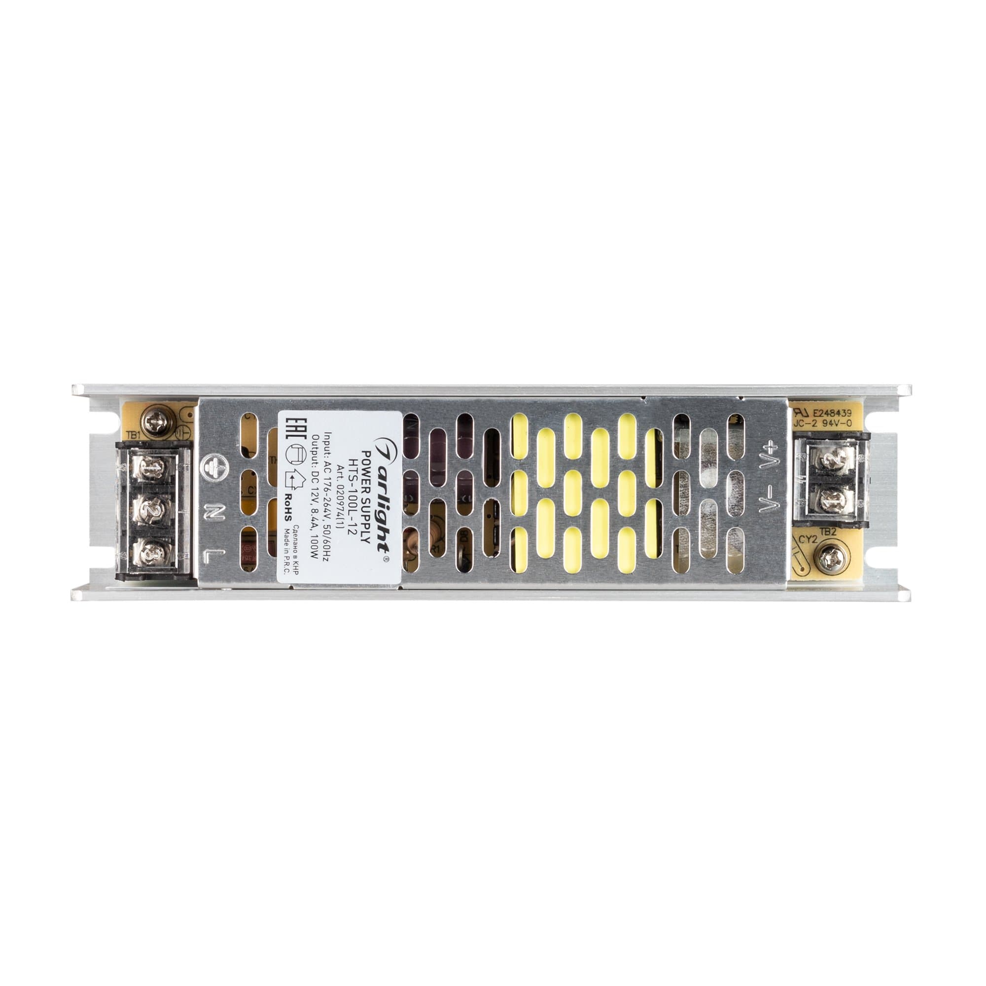 Arlight Блок питания HTS-100L-12 (12V, 8.4A, 100W) (IP20 Сетка, 3 года) 020974(1) — миниатюра 4