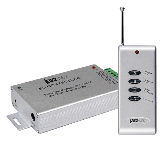 Jazzway Контроллер RGB  ZC-2000RC 12V 3x4A =144Вт (RF) .3327392