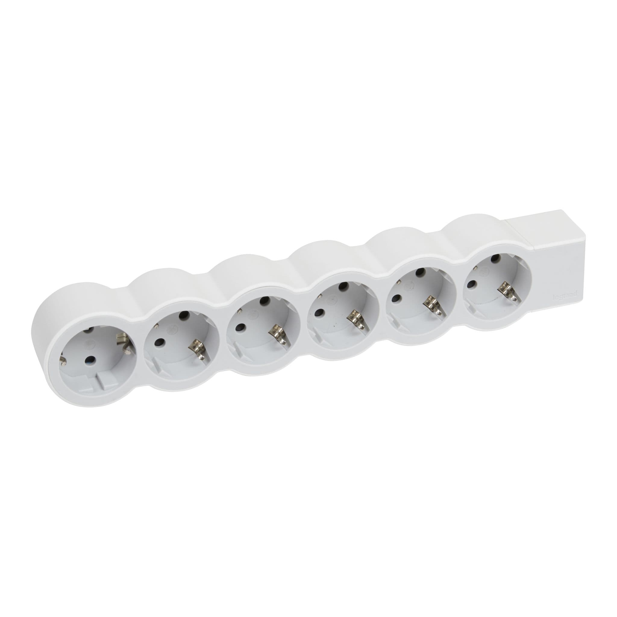 Legrand Revolution Стандарт Бело-серый Удлинитель 6x2К+З, без кабеля 694579 — миниатюра 3