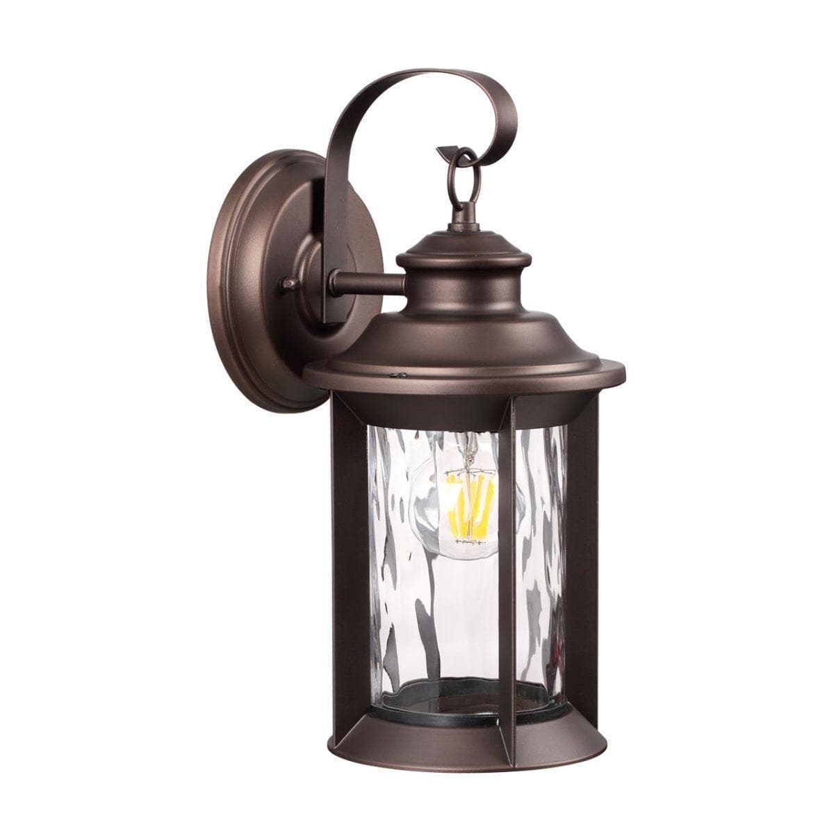 Odeon Light 4961/1W NATURE ODL22 577 темно-коричневый/стекло Ландшафтный настенный светильник E27 1*60W IP44 MAVRET — миниатюра 1