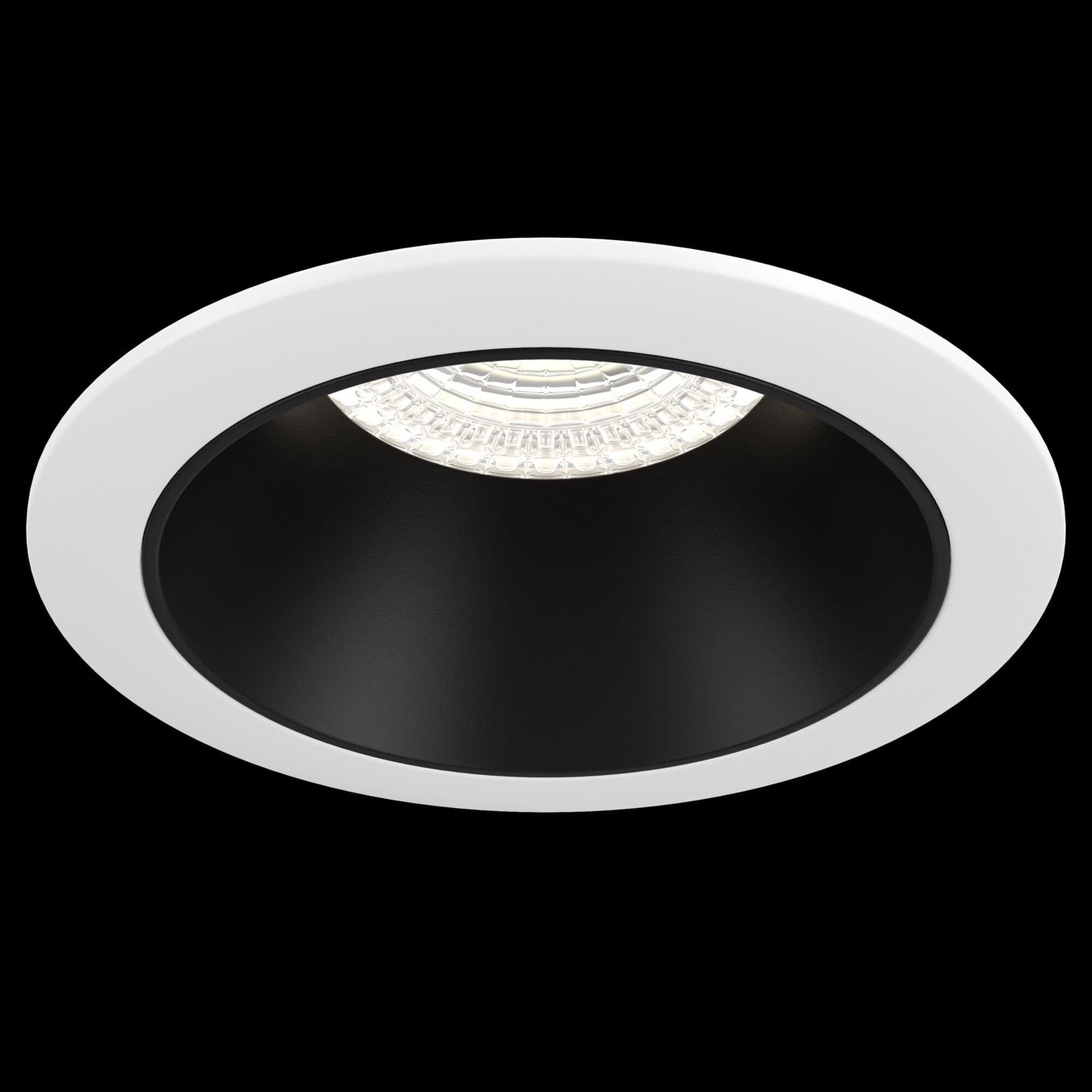 Maytoni Downlight Черно-белый Светильник встраиваемый (Набор) ( DL051-01W+DLA051-03B) DL051-1WB — миниатюра 3