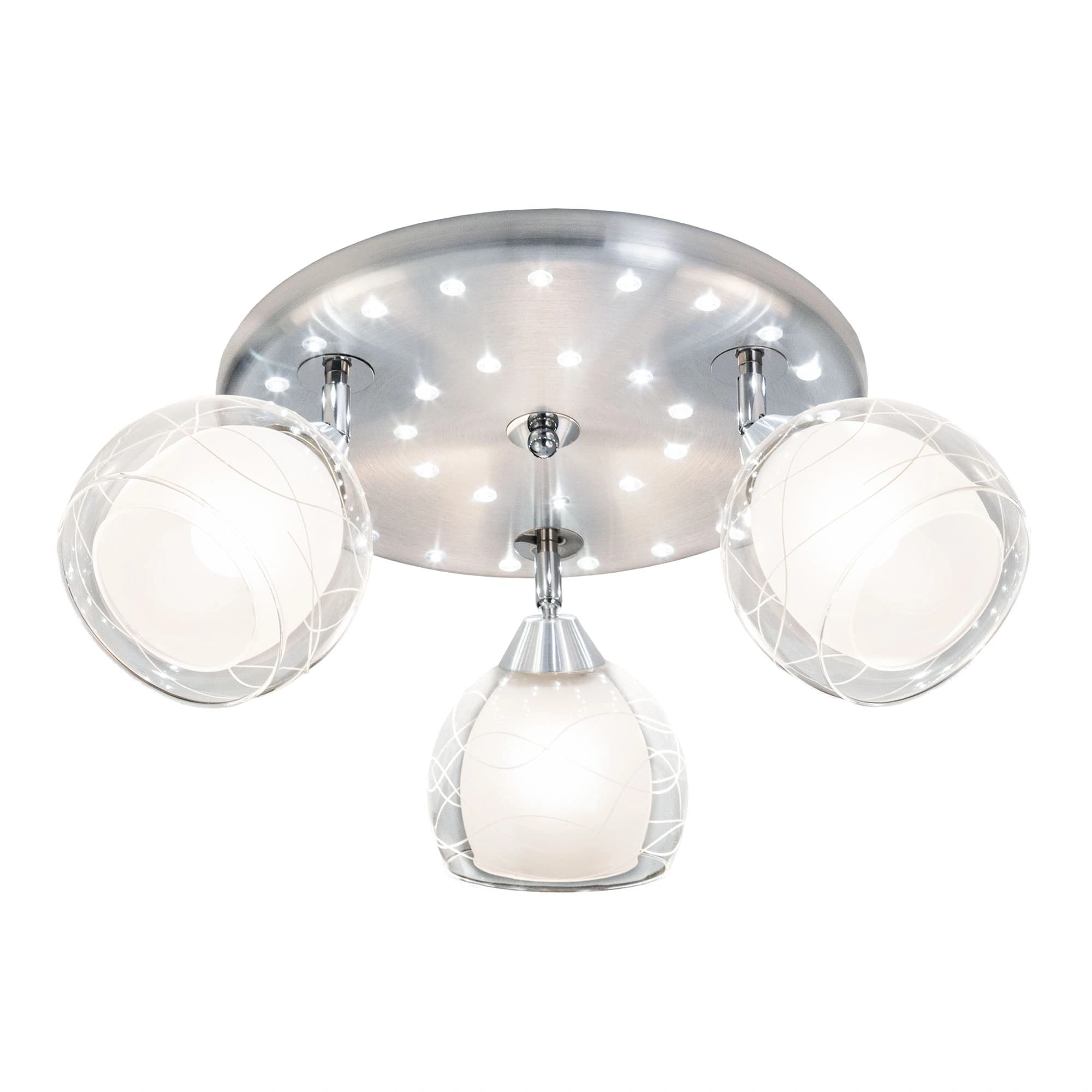 Citilux CL158132 Самба+LED Алюм+Хром Светильник Люстра