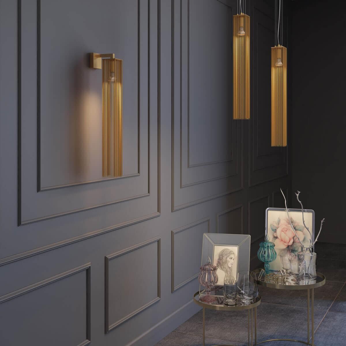 Odeon Light 4137/1W ODL19 487 золото Бра GU10 1*50W LUIGI — миниатюра 4