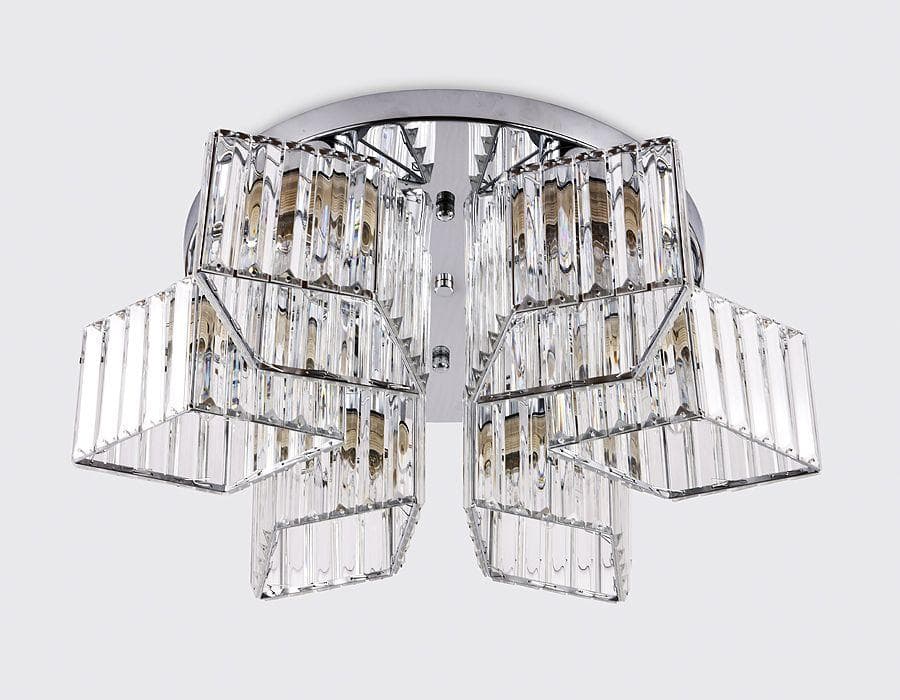 Ambrella Потолочный светильник TR5209/6 CH/CL хром/прозрачный E27/6 max 40W D550*180 — миниатюра 3