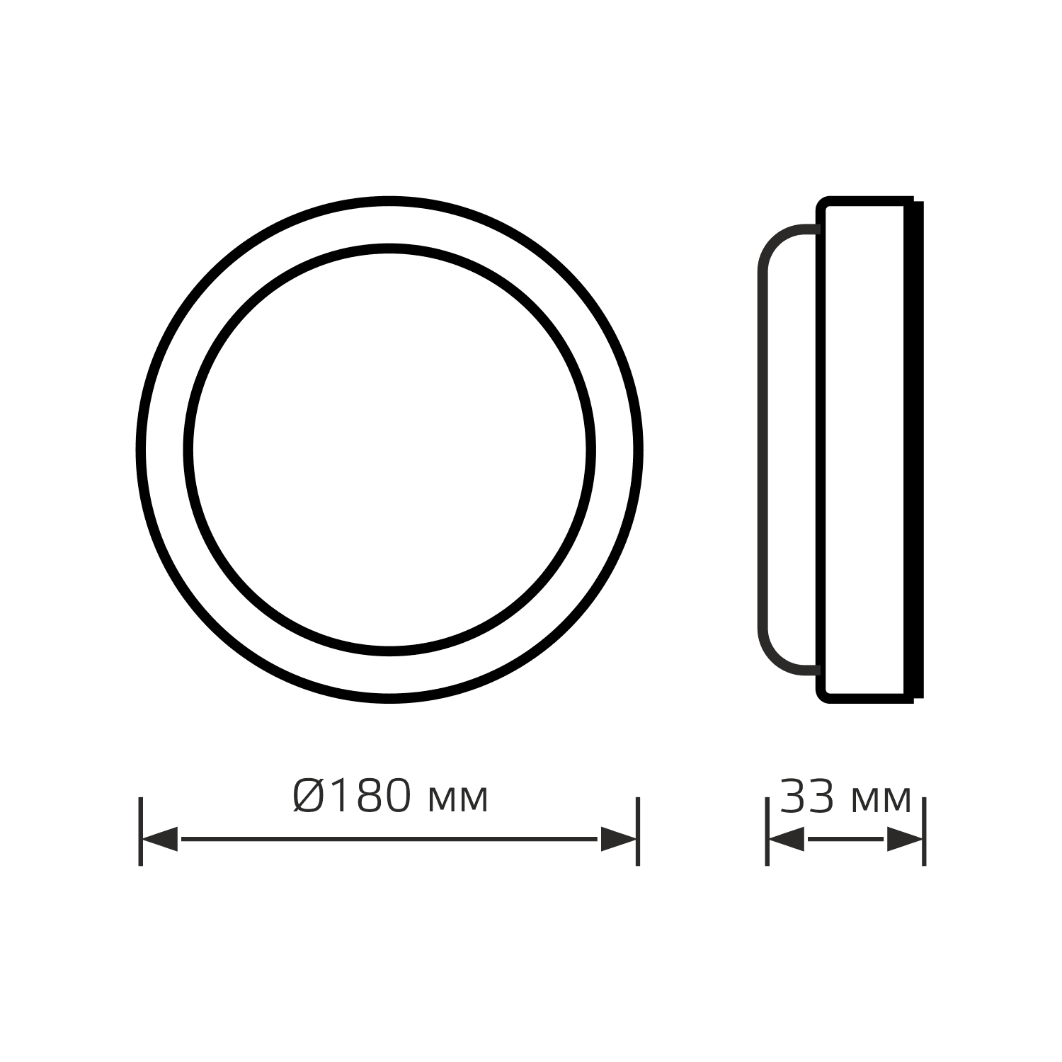 Gauss Светильник ЖКХ HALL круг 20W 1520lm 4000K 200-240V IP40 D180*33мм бел с микровол сенс LED 193411220-S — миниатюра 6