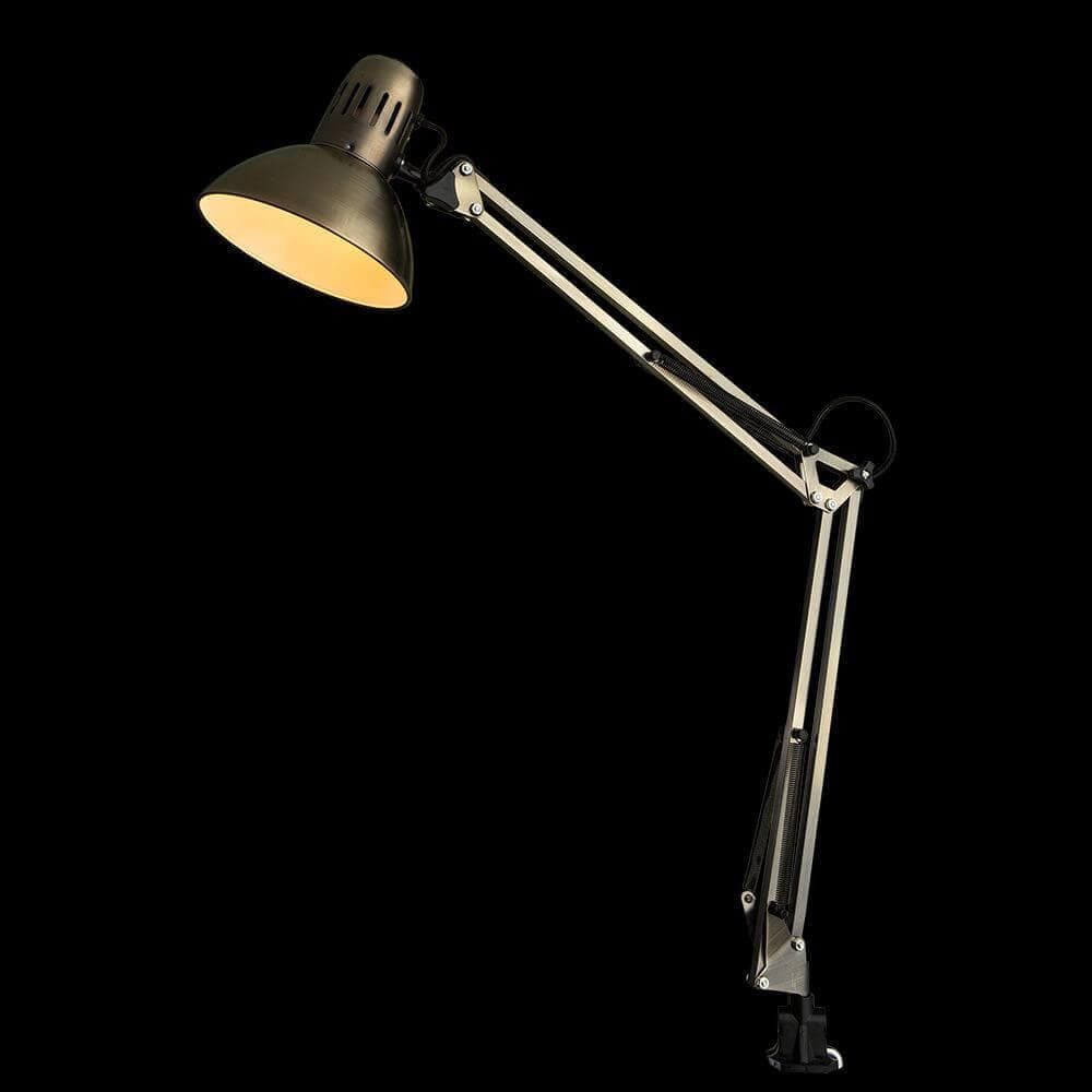 Arte Lamp Senior Бронза Лампа настольная офисная 40W E27 A6068LT-1AB — миниатюра 3