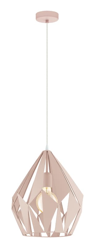 Eglo 49024 Подвес CARLTON-P, 1x60W (E27), 310, H1500, сталь, пастель абрикос
